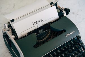 Typewriter with News